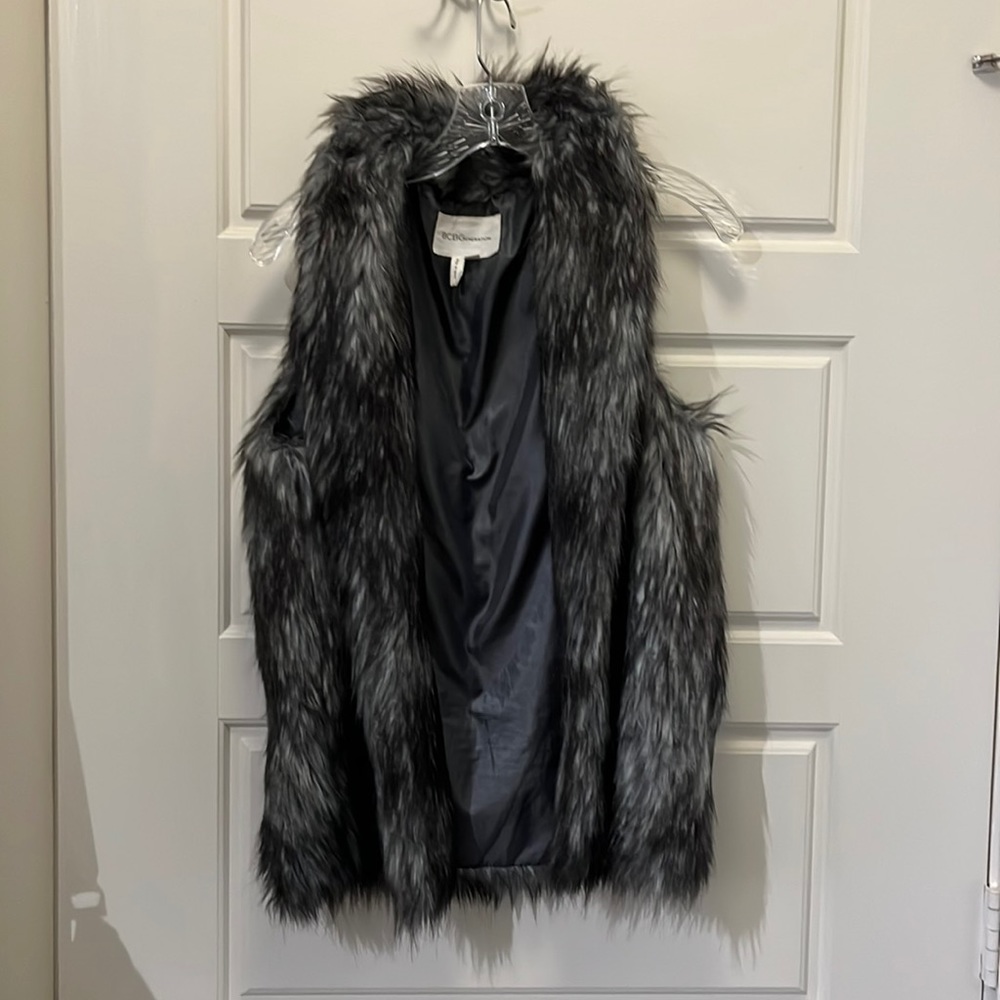 BCBG Fur Vest